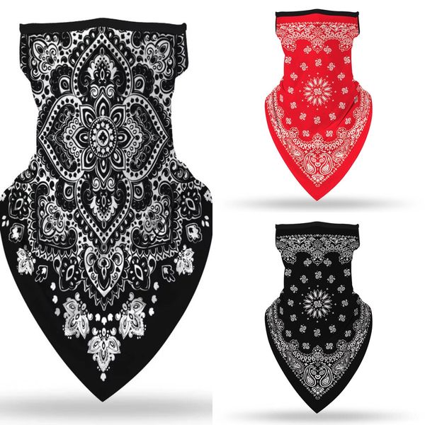 

mrlvt лето велоспорт половина маска для лица прохладный открытый шелк лед спорт рыбалка дышащая велосипедная маска анти-уф маска для лица ша, Black