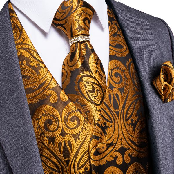 

men vest tie set classic wedding paisley black gold paisley tuxedo suit vest formal dress mens waistcoat vest homme dibangu, Black;white
