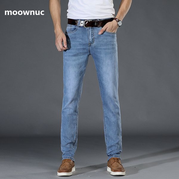 

men's jeans 2021 style fashion straight mens denim length pants man, business classic men, Blue