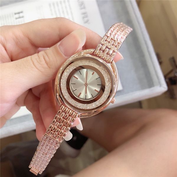 

items fashion women watch quartz clock rolling diamonds nice design relojes de marca mujer lady dress watch quartz wholesale price, Slivery;brown
