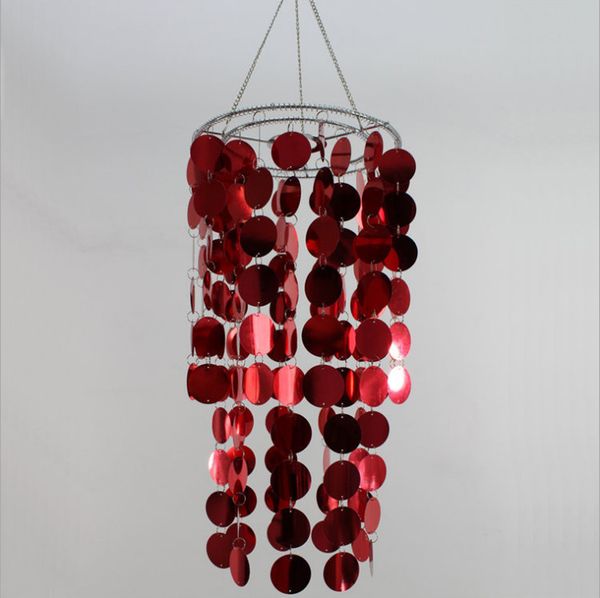Red Gold Silver Color Shinning Pvc Wedding Hanging Suspended Party
