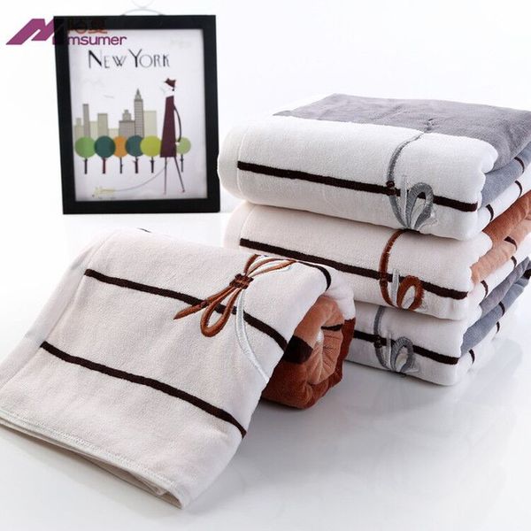 

2pcs*lot embroidered bowknot 100% cotton terry face towel,soft elegant bathroom hand bath towels sets,juego de toallas