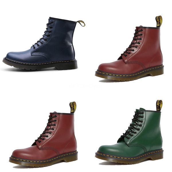 

mens work boots casual leather martin boots waterproof oil resistant ankle boot lace up high shoes#890, Black