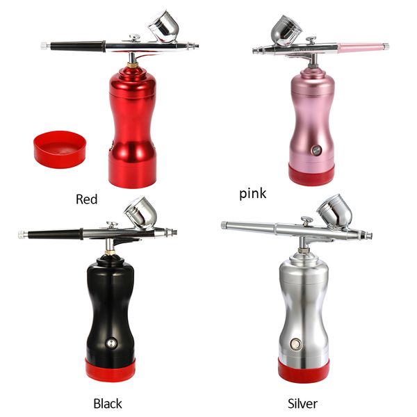 

0.3mm mini size portable air compressor spray gun airbrush set diy art painting tattoo craft cake spray model pump pen kit