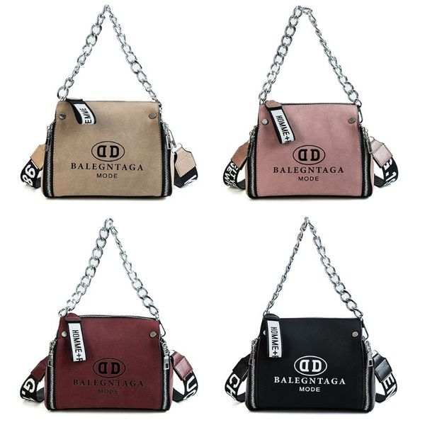 

thinkthendo women fashion leather chain handbag satchel messenger crossbody shoulder bag tote purse zipper girls shoulder bags