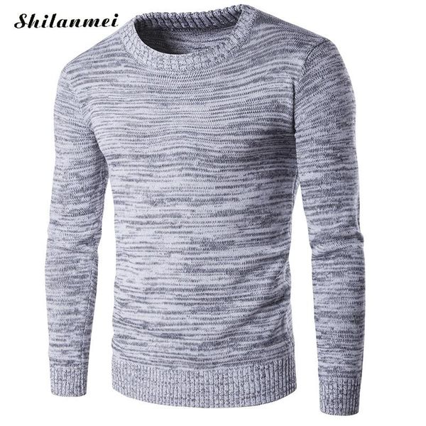 

2018 new autumn winter mens pullover sweaters cotton casual o neck sweater jumpers thin male knitwear jumpers -2xl, White;black