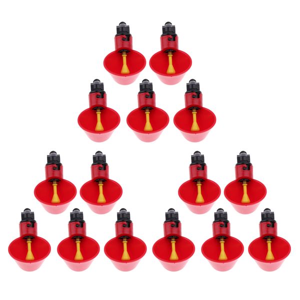 

15 шт автоматические птицы голуби поилки abs чашки кормушки чаши герметичные