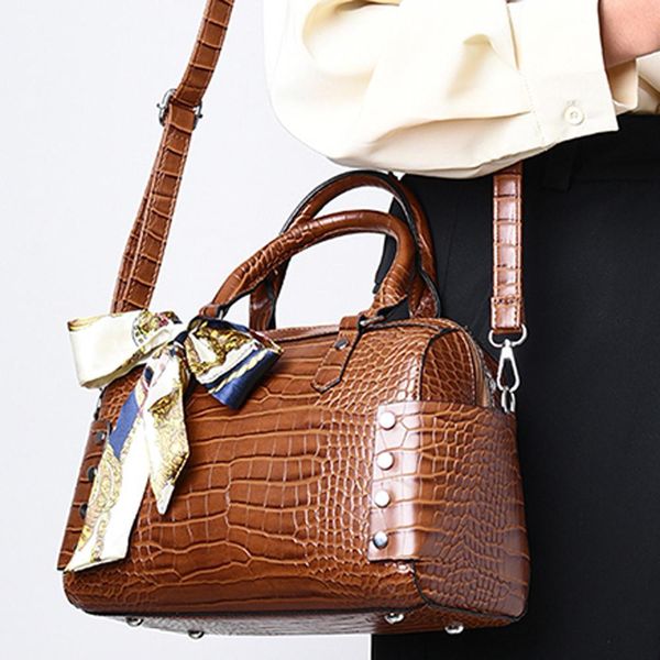 

женская сумка кожа pu 2019 новая мода сумки крокодил темперамент goddess одного плеча большой емкости сумки сумки # c3