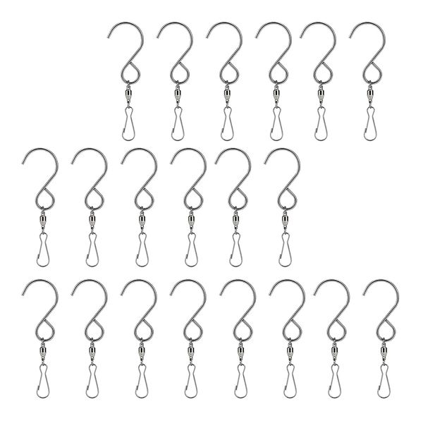 

20pcs swivel clip hanging hooks for wind spinners spiral tails wind socks