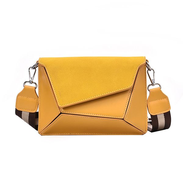 

scrub leather shoulder bags for women 2020 fashion splice lady crossbody bag pu handbags patchwork chest bag female