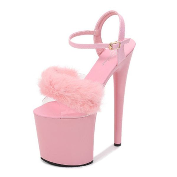 

maomao sandals, women's 2020 new summer fashion 17cm-20cm stiletto sandals, Black