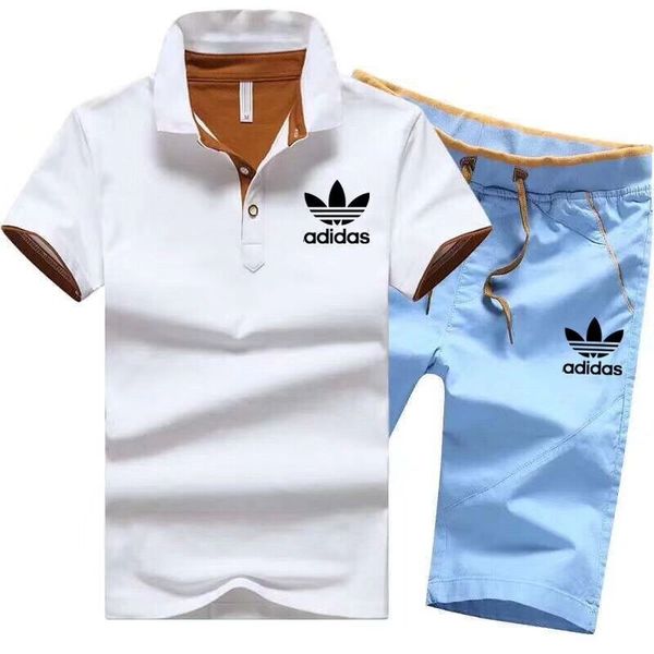 

Мужской дизайнерский бренд, 2 шт., Спортивный костюм большого размера, спортивный комплект, спортивная одежда, рубашка поло, шорты, тренировочный костюм, пуловеры, леггинсы, наряды, боди 1424