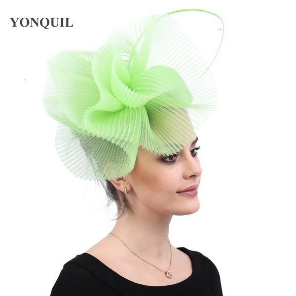 

nylon fashion fascinator hat hair clip bridal wedding show race headpiece headband party hat ladies formal dress cocktail church