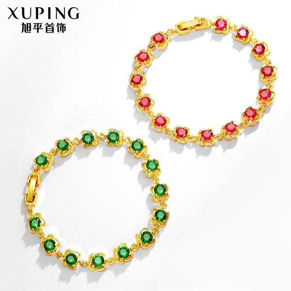 

A goldplated artificial Zircon Bracelet made by daifa Xuping jewelry