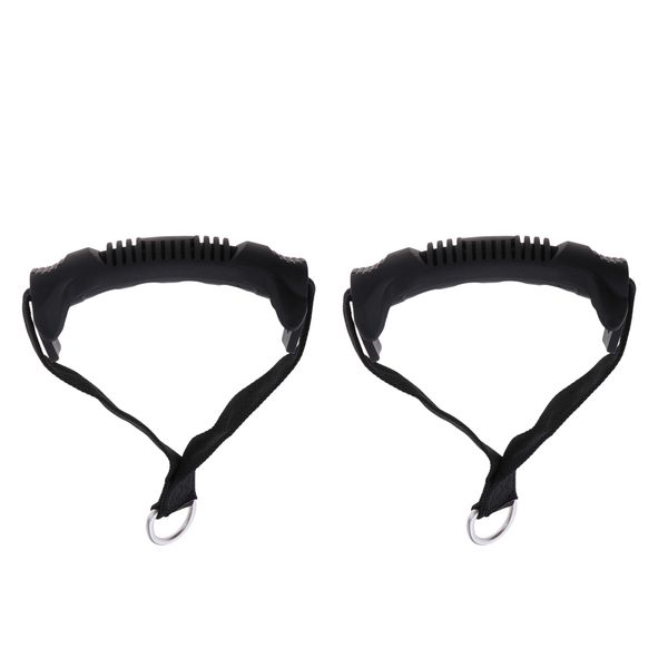 

2pcs fitness equipment fittings pull rope grips stretch rope training handle