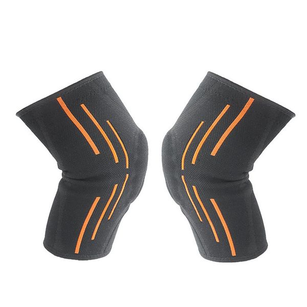 

soft anti-slip silicone men women knee pads sports baskeball football prevent arthritis knee guard support brace, Black;gray