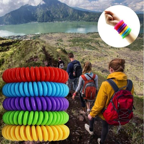 

candy color anti mosquito repellent bracelets ourdoor drive midge bracelet pure color mosquito wristband other household sundries wy420q