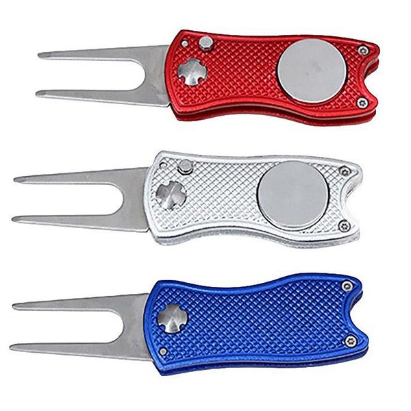 

new sale foldable golf divot tool pitch groove cleaner golf training aids golf accessories