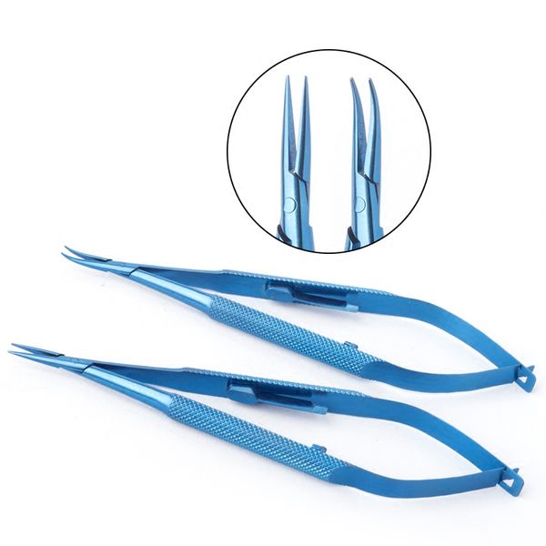 

12 /14/16/18cmtitanium surgical cosmetic microscopic ophthalmic equipment model complete lock type needle holder