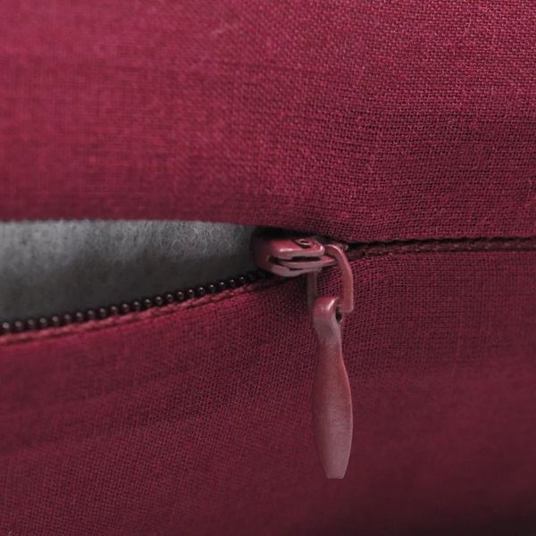 

4 burgundy cotton cushion covers, 80 x 80 cm other home textile