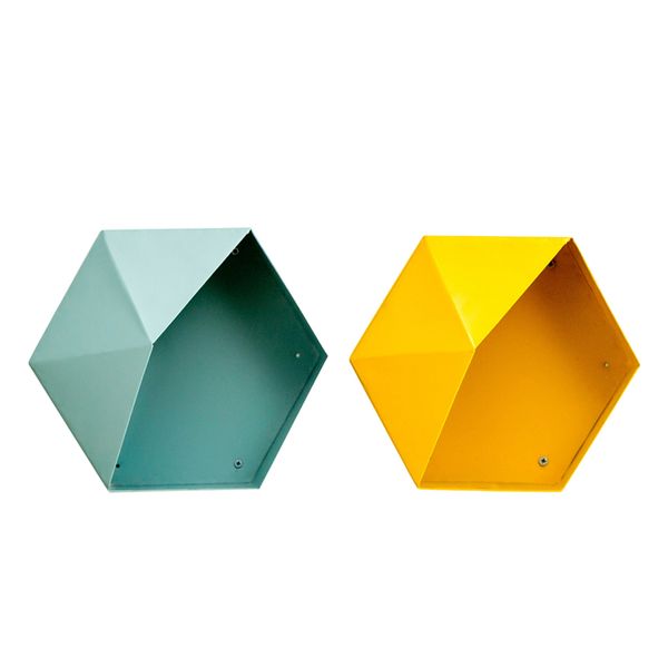 

2pcs wall-mounted iron flower stand pot rack restaurant shop decoration