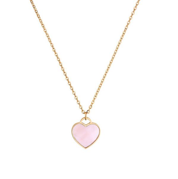 

pink shell heart stainless steel natural sea shell choker necklaces for women beach seashell pendants necklaces for woman, Silver