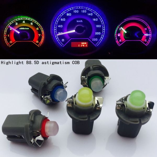 

10pcs t5 b8.5d b8.5 smd led car light automobiles light-emitting diode instrument dashboard light bulbs auto interior small lamp