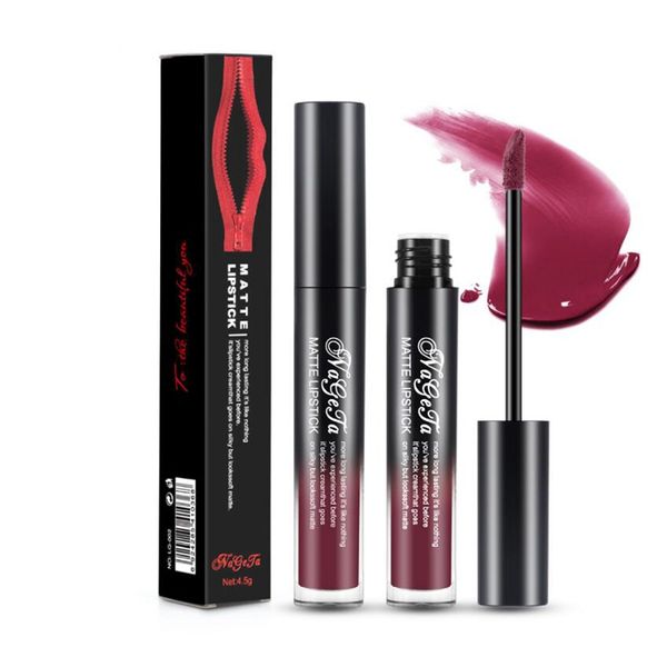 NAGETA Lipgloss 24 Farben Lippentönung Wasserdicht Matt Flüssiger Lippenstift Make-up Lipgloss Pintalabios Dauerhafte Lippenstifte Matter Lippenstift