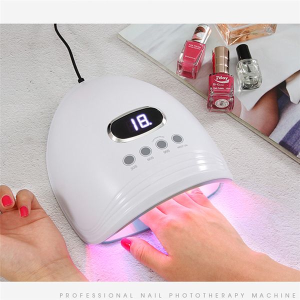 

new us/eu plug 60w led/uv nail lamp 1pc diy gel polish nail light dryer nails dryer machine 0717#30