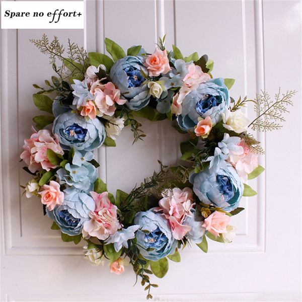 

easter christmas wreath red door wreath wall hanging garland ornaments wall decorations farmhouse flower garland