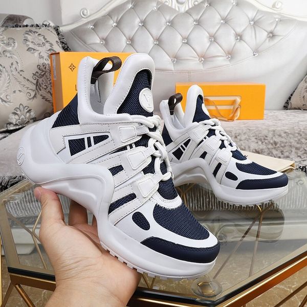 

star same style luxury fashiondesigner couple shoes jogging casual shoes outdoor sports basketball shoes triple platform vintage brand hndf, Black