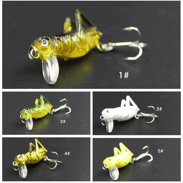 

40mm 3g grasshopper insects fishing lures flying wobbler lure hard bait lifelike artificial baits swimbait lures zza372
