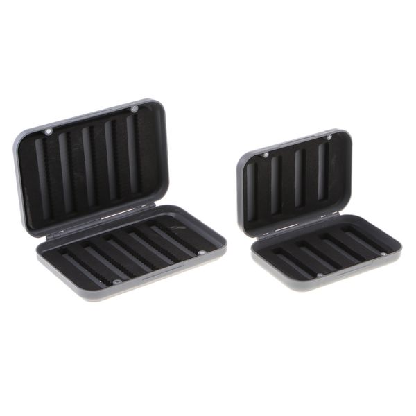 

2pcs waterproof fly fishing flies lure hook bait jig storage case box fish kits holder box fishing equipment