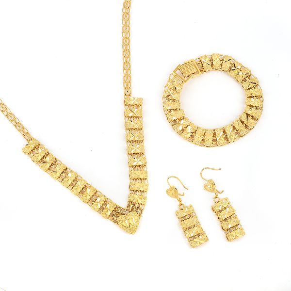 

golden jewellery girls dubai gold jewellery set turkish egyptian algeria indian moroccan saudi gold jewelry, Black