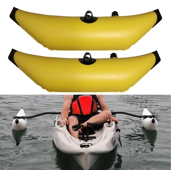 

1pcs/2pcs yellow inflatable kayak canoe outrigger stabilizer water float buoy fishing boat standing stabilizers