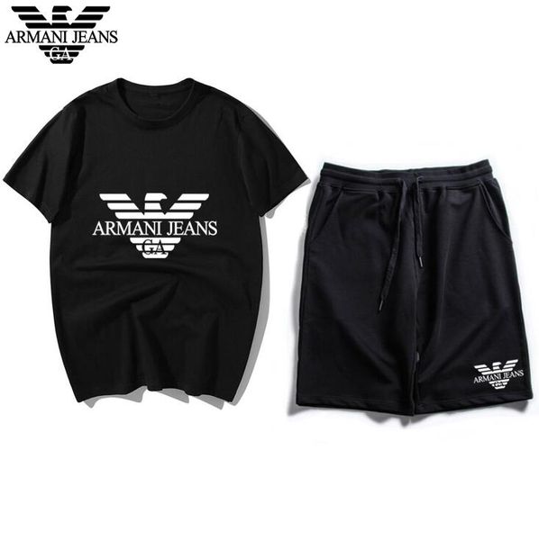 

Лето повседневная мужская Марка спортивная одежда костюм мужчины и женщины дизайнер спортивная одежда спортивный костюм мужской бег с коротким рукавом футболки шорты