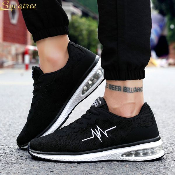 

sycatree 2019 new air cushion male running shoes for men couples sport footwear sneakers air mesh ladies walking gym shoes