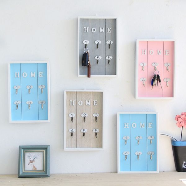 2019 Dropshipping Wall Mounted Key Holder Wooden Key Hanger With 6 Hook Wall Decorative Holder Mdp66 From Williem 25 22 Dhgate Com