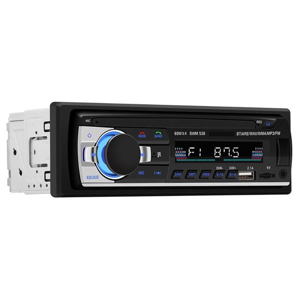

12v car fm radio bluetooth stereo player 1din car phone player aux-in mp3 radio with microphone hands-calls usb charger