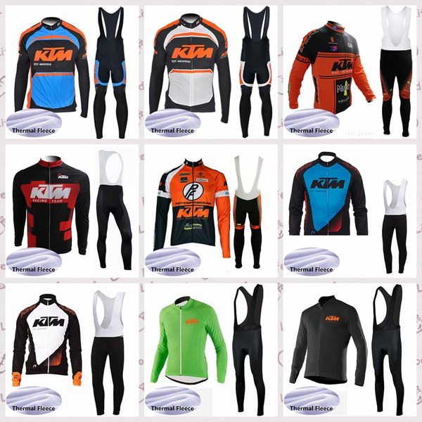 

команда KTM Велоспорт Зимние джерси термальной ватки горный велосипед высокого ка