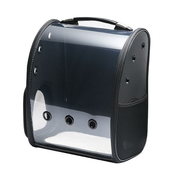 

pet carrier backpack transparent bag cat dog outdoor hiking travel bag space astronaut pet products black