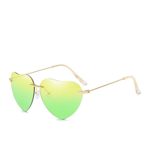 

20200908 metal glasses, large box colour lenses, heart-shaped sunglasee and heart-shaped sunglasee #14886, White;black
