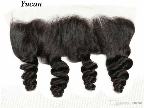

malaysian loose wave human hair lace frontal brazilian straight remy hair closure 13x4 part 10-20inch body wave 13x4 lace frontal, Black