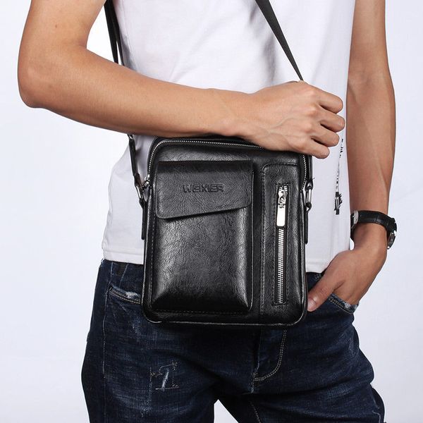 

new style fashion trendy men fashion cross body zipper bag flap small casual hand bag pu leather male bag