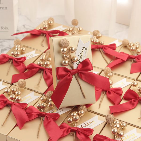 

candy box wedding favors boxes golden flower bead diy party favours wholesale anniversary giveaways supplies for guests