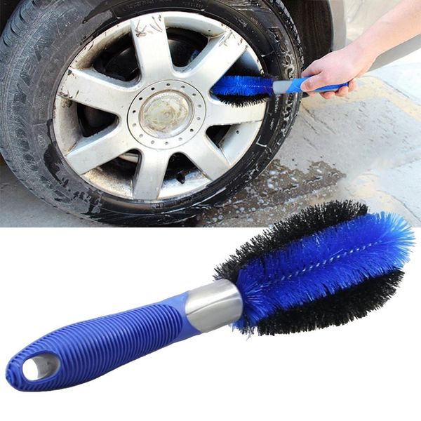 

car wheel wash brush plastic handle vehicle cleaning brush wheel rims tire wash auto scrub sponges car tools