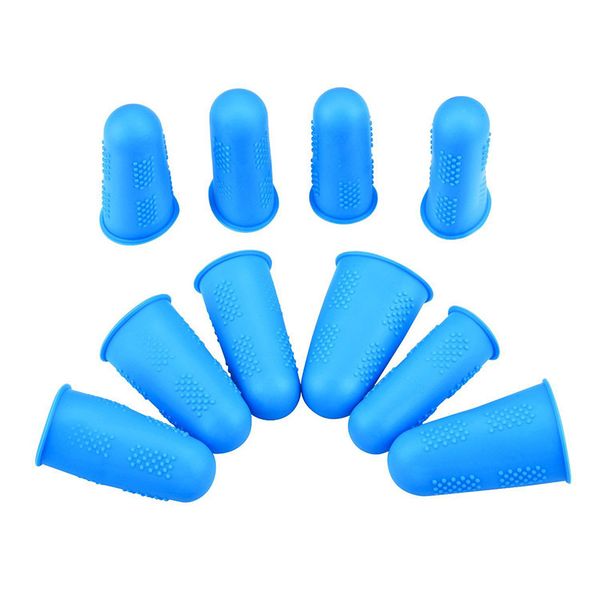 

lovely silicone fingers cover cap fingertip protector anti-skid heat resistant for kitchen barbecue lxy9 no05