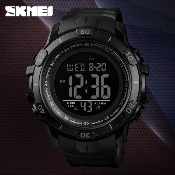 

skmei men's watches outdoor sports wristwatches waterproof alarm clock digital watches military watch relogio masculino ly191213, Slivery;brown
