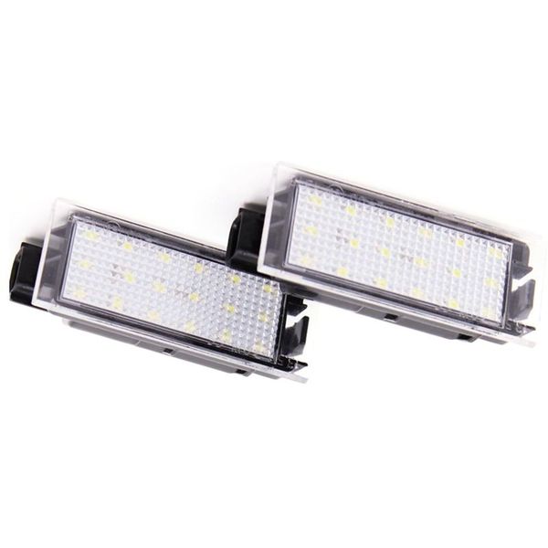 

2pcs car led number license plate light for megane 2 clio laguna 2 megane 3 twingo master vel satis