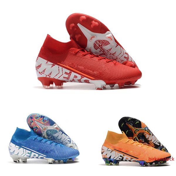 

mens superfly 7 elite se fg fast delivery high help soccer leats ronaldo cr7 outdoor football boots mercurial vapors 13 elite sg